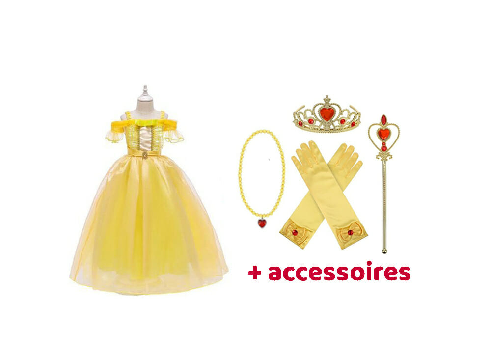 Belle jurk + tiara + toverstaf - Afbeelding 8