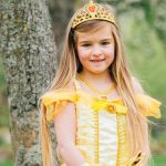 Belle jurk + tiara + toverstaf