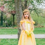 Belle jurk + tiara + toverstaf