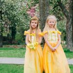 Belle jurk + tiara + toverstaf