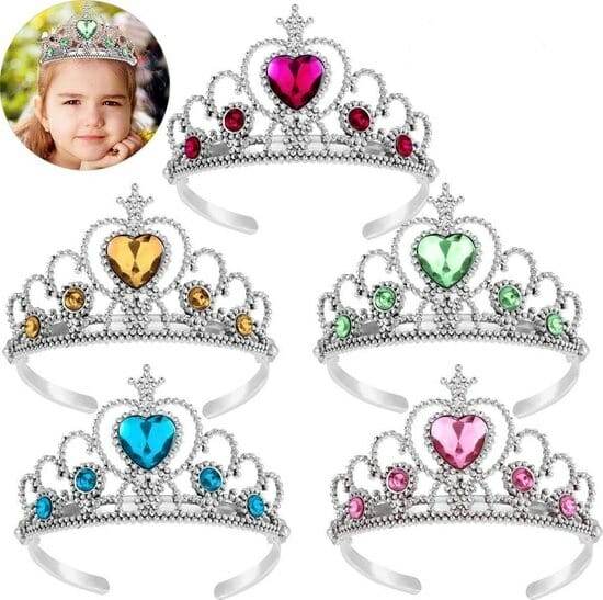 Prinsessen Tiara / Kroon - 5-Pack - Afbeelding 3