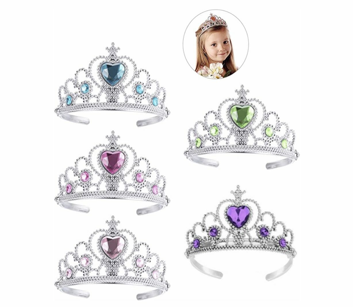 Prinsessen Tiara / Kroon - 5-Pack