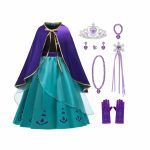 Frozen Anna jurk maat 92/98 met accessoires