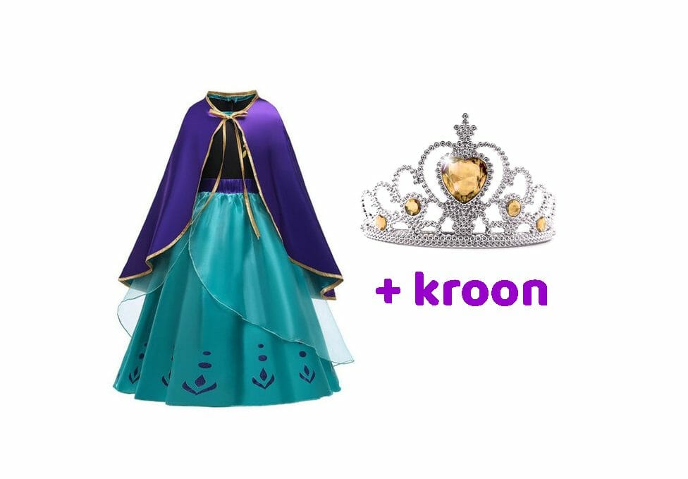 Frozen Anna jurk maat 92/98 met accessoires - Afbeelding 9