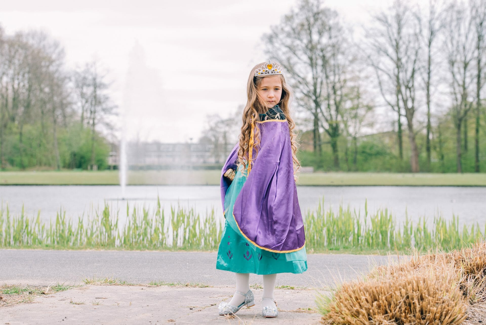 Frozen Anna jurk maat 92/98 met accessoires - Afbeelding 5