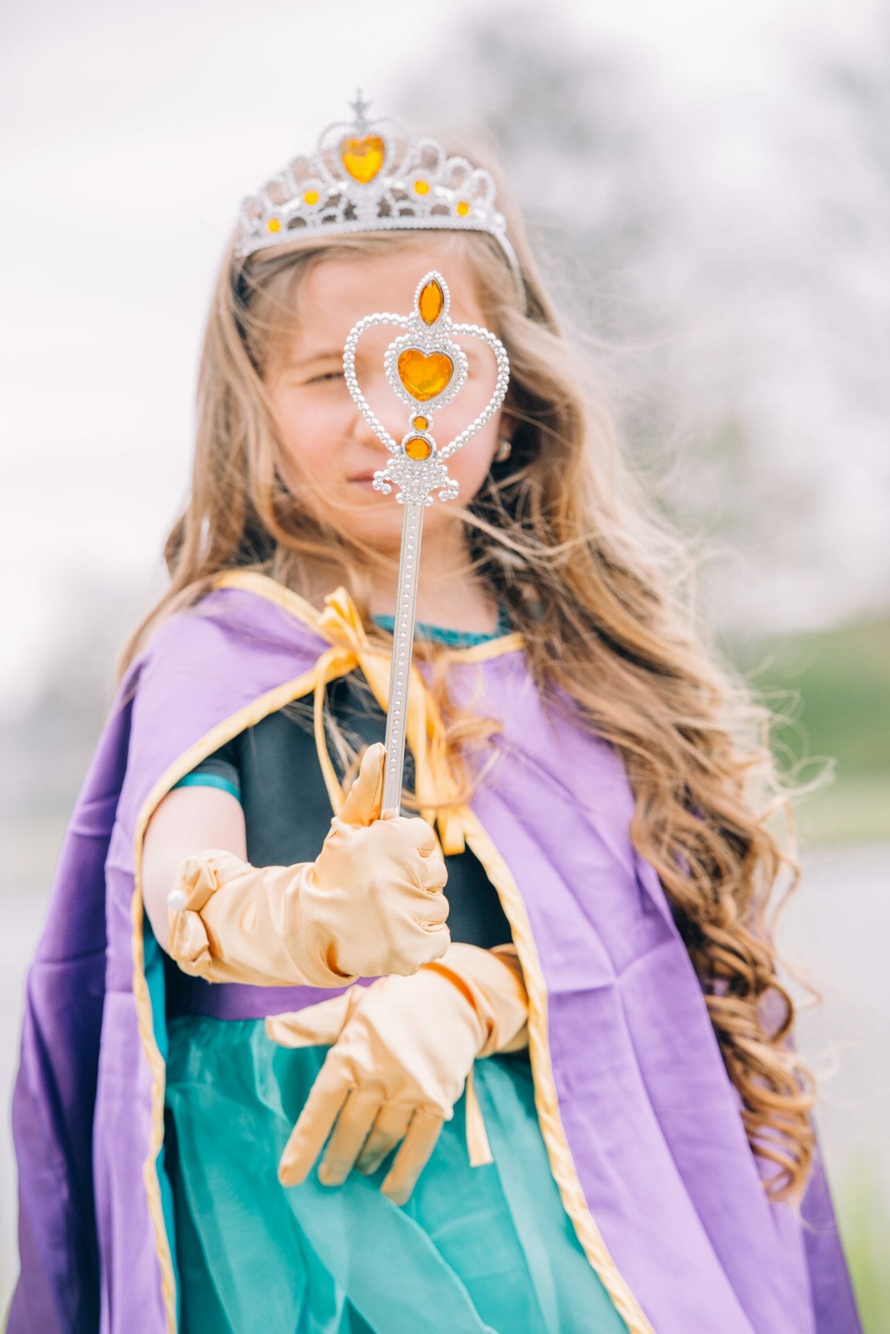 Frozen Anna jurk maat 92/98 met accessoires - Afbeelding 6