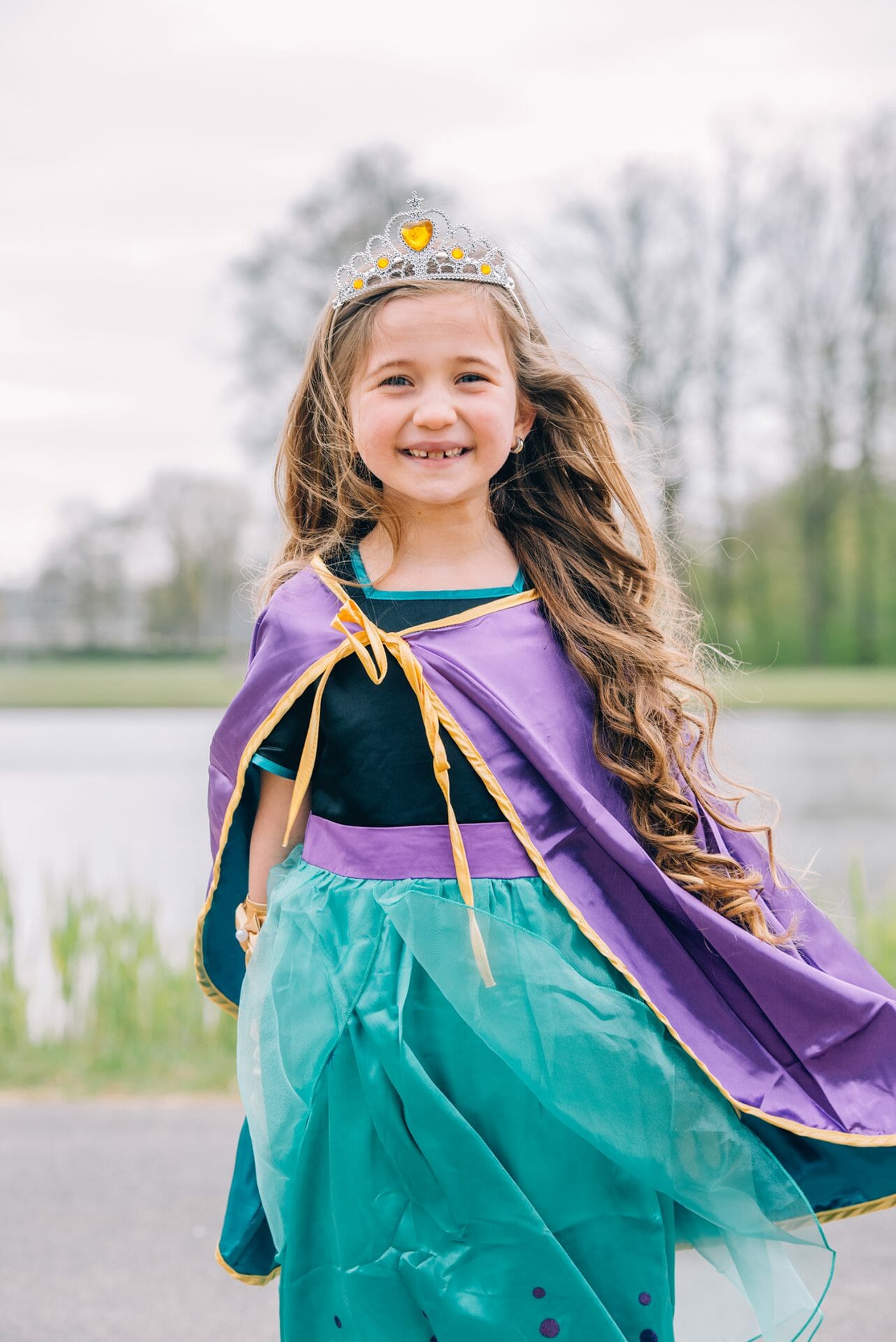 Frozen Anna jurk maat 92/98 met accessoires - Afbeelding 2