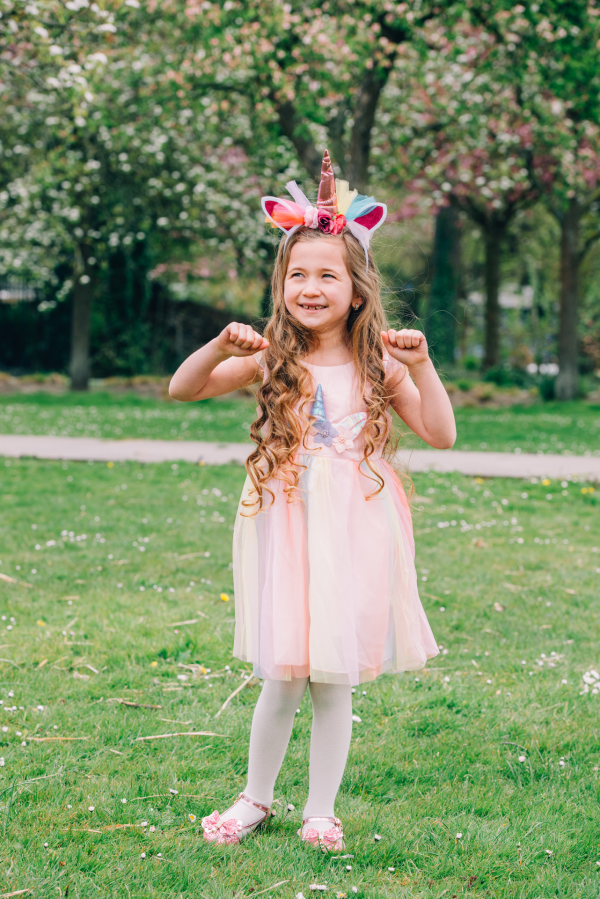 Unicorn jurk + haarband - Eenhoorn- Roze - Afbeelding 6