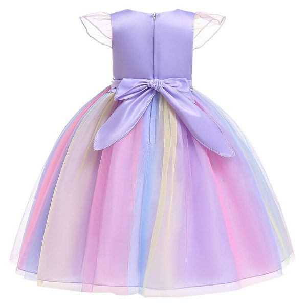 Unicorn Jurk - Eenhoorn Jurk - Haarband -  Paars - Afbeelding 5