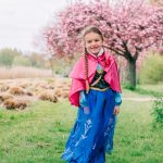 Frozen Anna prinsessenjurk met roze cape - accessoires