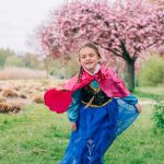 Frozen Anna prinsessenjurk met roze cape - accessoires