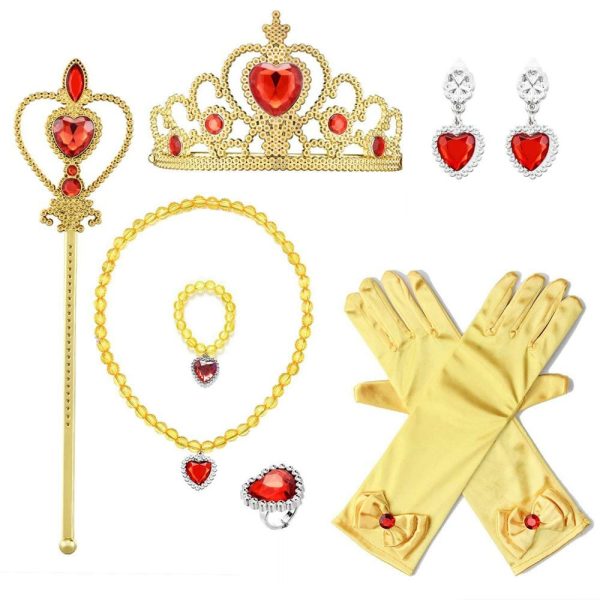 Belle jurk + accessoires - luxe prinsessenjurk - Afbeelding 5