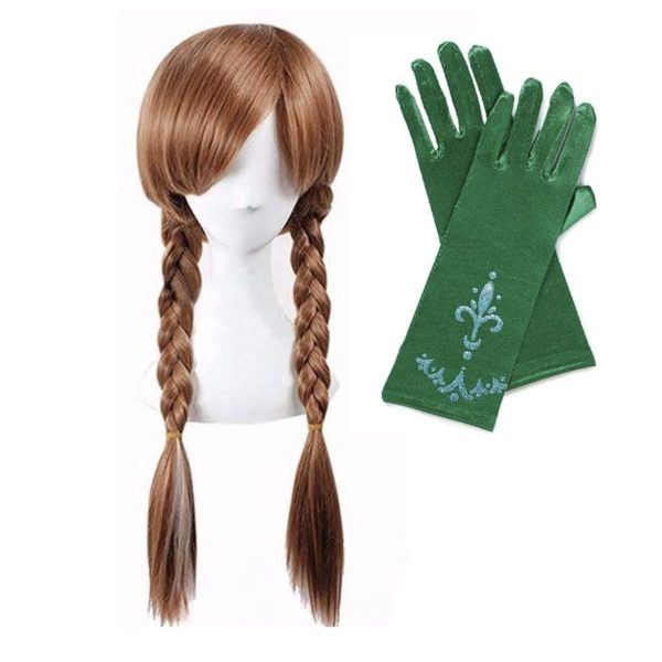 Frozen Anna Pruik - inclusief prinsessenhandschoenen - Afbeelding 2