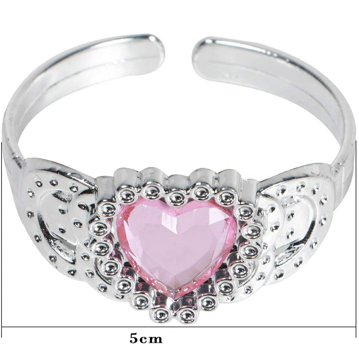 Prinsessen roze accessoireset - juwelen, toverstaf, kroon, elleboog handschoenen - Afbeelding 6
