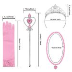Prinsessen roze accessoireset - juwelen, toverstaf, kroon, elleboog handschoenen