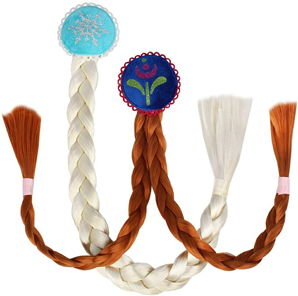 Rapunzel vlecht - haarband - roze - Afbeelding 7