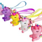 Traktatie Uitdeelcadeautjes Kinderen-8 x Unicorn Sleutelhanger-Grabbelton Cadeautjes-Klein Speelgoed