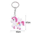Traktatie Uitdeelcadeautjes Kinderen-8 x Unicorn Sleutelhanger-Grabbelton Cadeautjes-Klein Speelgoed