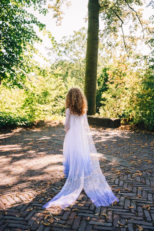Prinsessenjurk - Elsa ijskristallen jurk + accessoires - Afbeelding 2