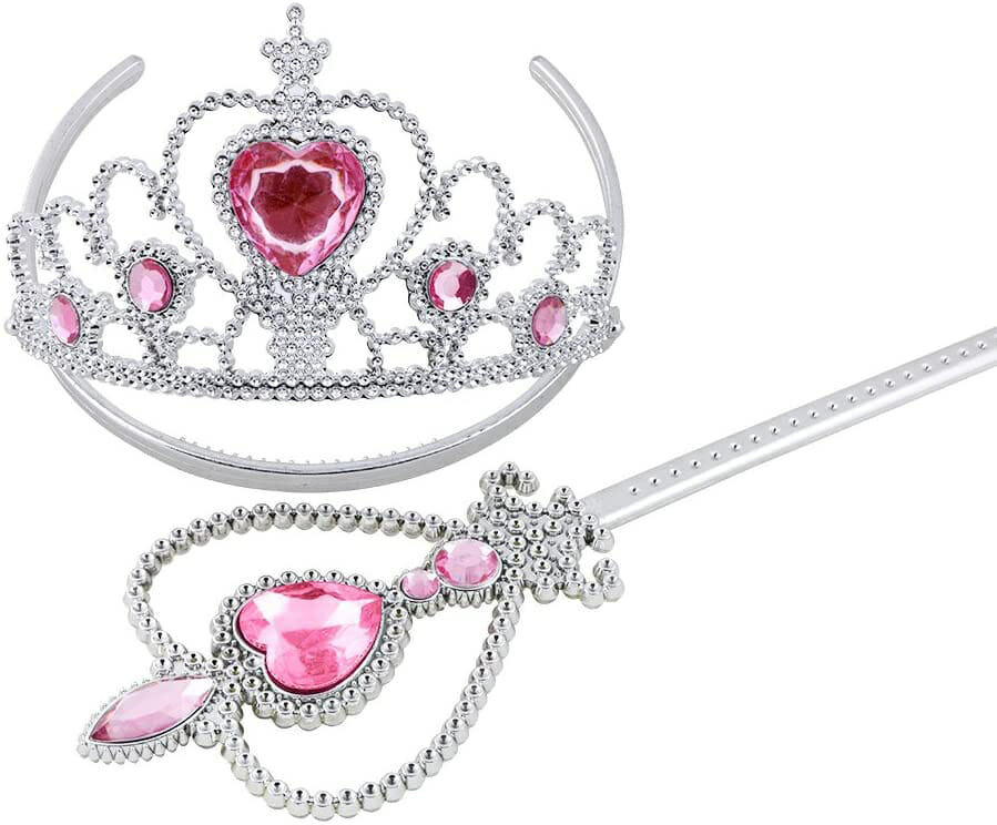 Prinses 7-delig accessoire set - roze - Afbeelding 6