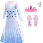 **Aanbieding** Frozen - Elsa jurk + Kroon - prinsessenjurk - € 14,95