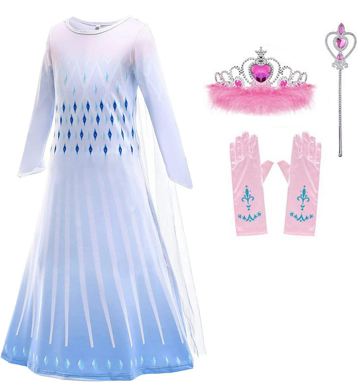 **Aanbieding** Frozen - Elsa jurk + Kroon - prinsessenjurk - € 14,95 - Afbeelding 26