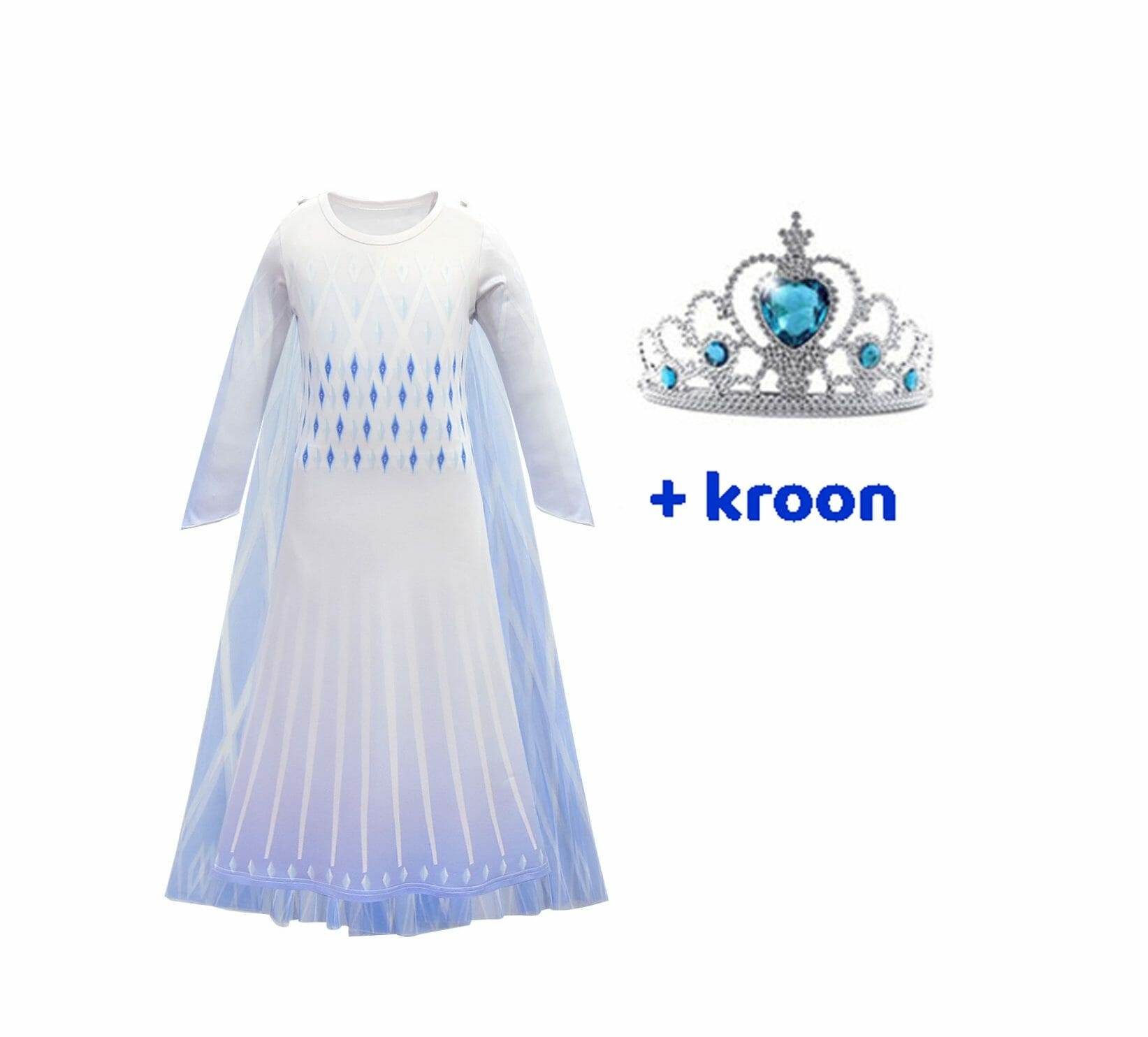 **Aanbieding** Frozen - Elsa jurk + Kroon - prinsessenjurk - € 14,95 - Afbeelding 20