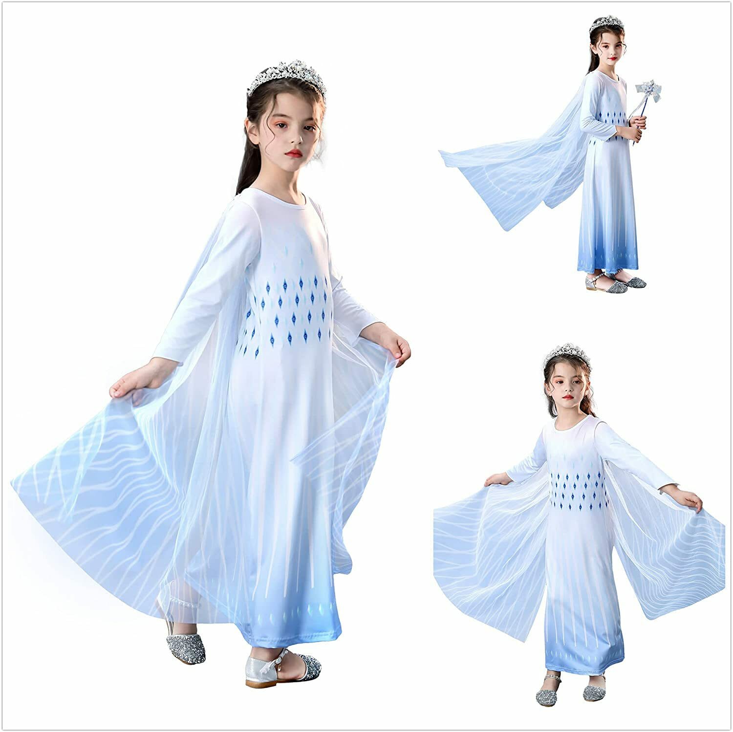 **Aanbieding** Frozen - Elsa jurk + Kroon - prinsessenjurk - € 14,95 - Afbeelding 22