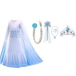 **Aanbieding** Frozen - Elsa jurk + Kroon - prinsessenjurk - € 14,95