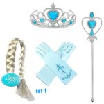 **Aanbieding** Frozen - Elsa jurk + Kroon - prinsessenjurk - € 14,95