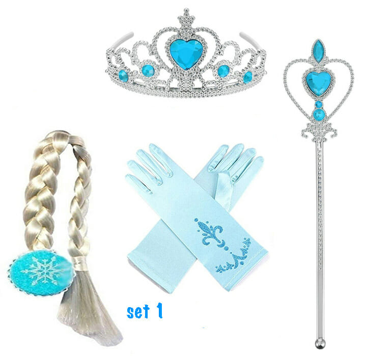 **Aanbieding** Frozen - Elsa jurk + Kroon - prinsessenjurk - € 14,95 - Afbeelding 13