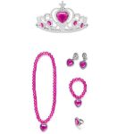 Prinses Anna - tiara +juwelen - fuchsia