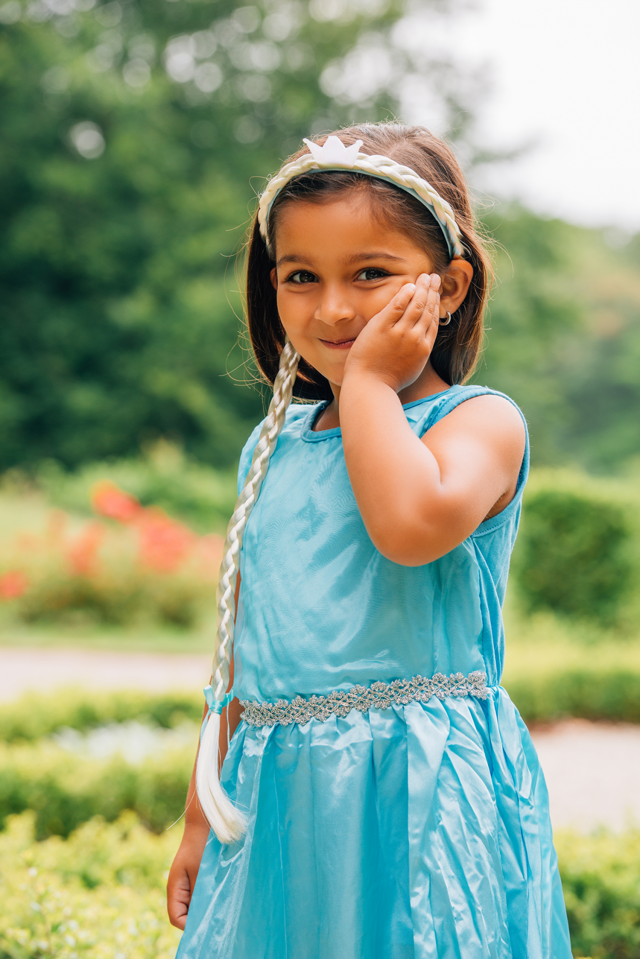 Frozen Elsa prinsessenjurk met cape inclusief accessoires - Afbeelding 9