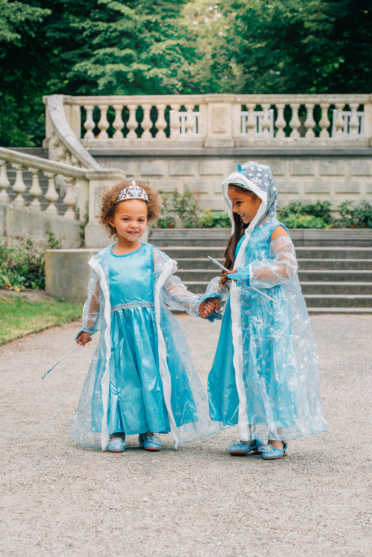 Frozen Elsa prinsessenjurk met cape inclusief accessoires - Afbeelding 8