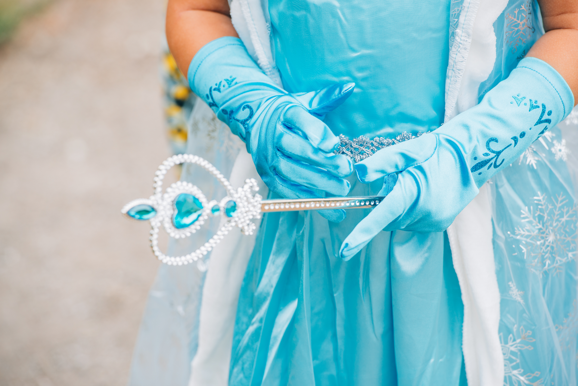 Frozen Elsa prinsessenjurk met cape inclusief accessoires - Afbeelding 6