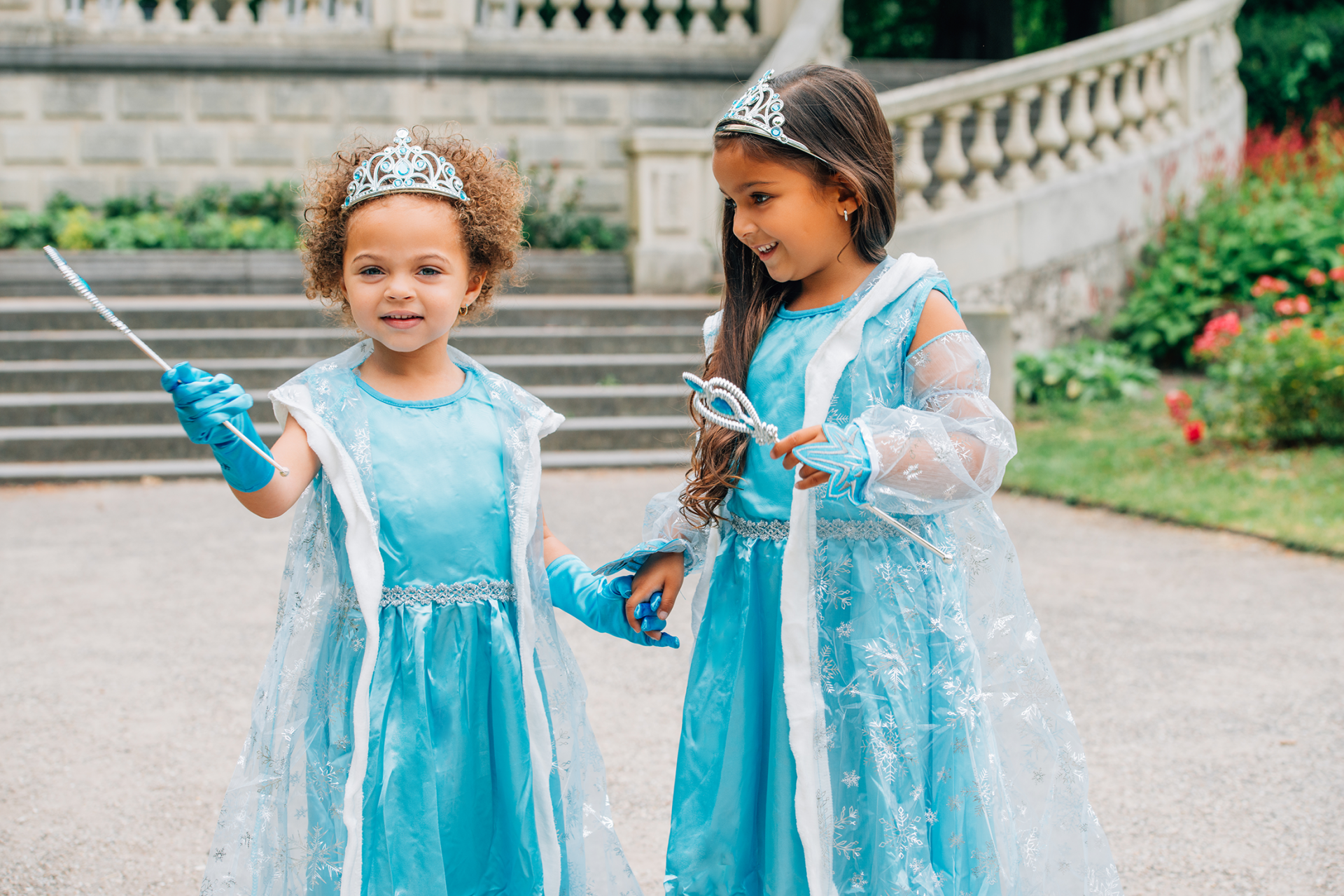 Frozen Elsa prinsessenjurk met cape inclusief accessoires - Afbeelding 3