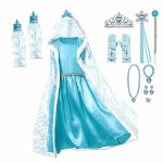 Frozen Elsa prinsessenjurk met cape inclusief accessoires