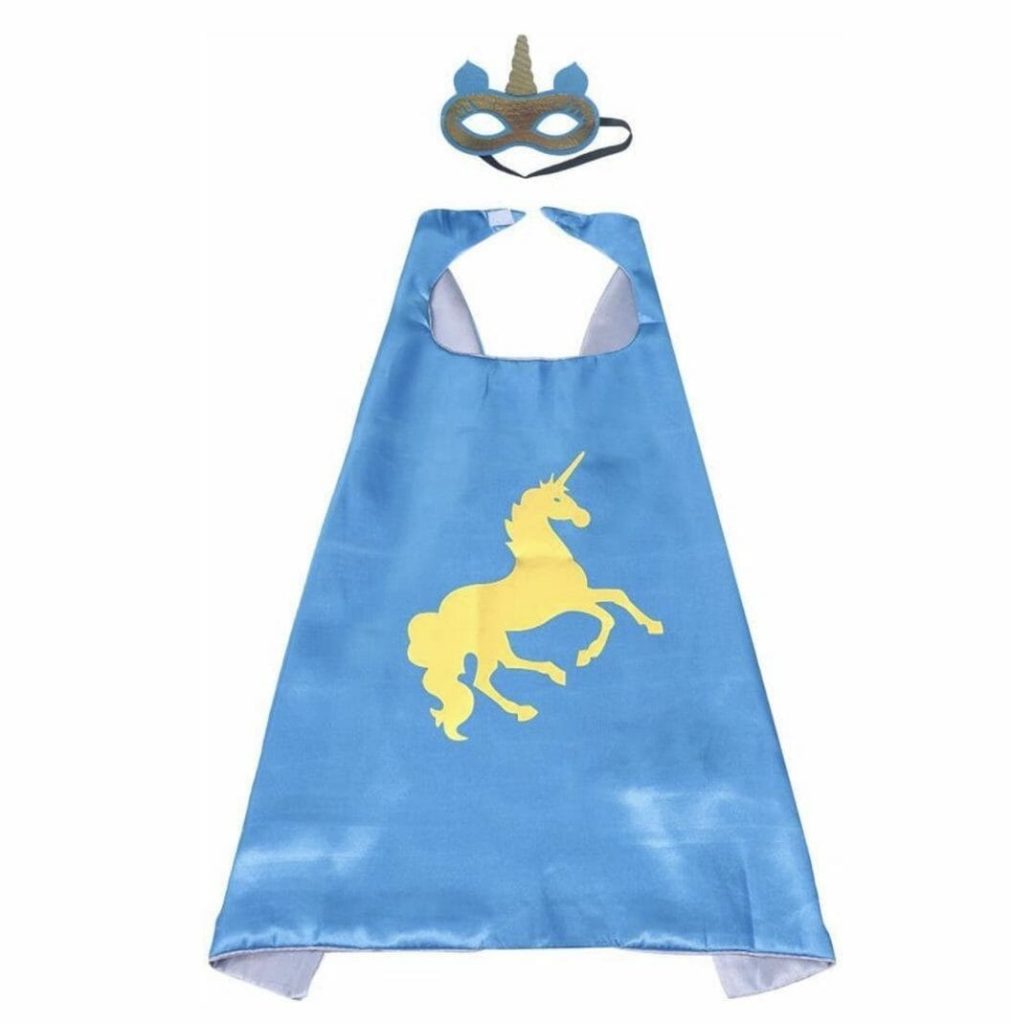 Unicorn cape + masker