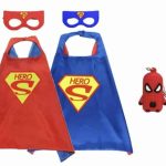 Superhelden Verkleedpak - 3-Pack - Superman + Spiderman cape + masker + Hanger