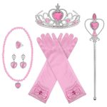 Prinses 6-delig accessoire set - roze
