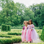 Rapunzel + Belle jurk + haarband + toverstaf/kroon