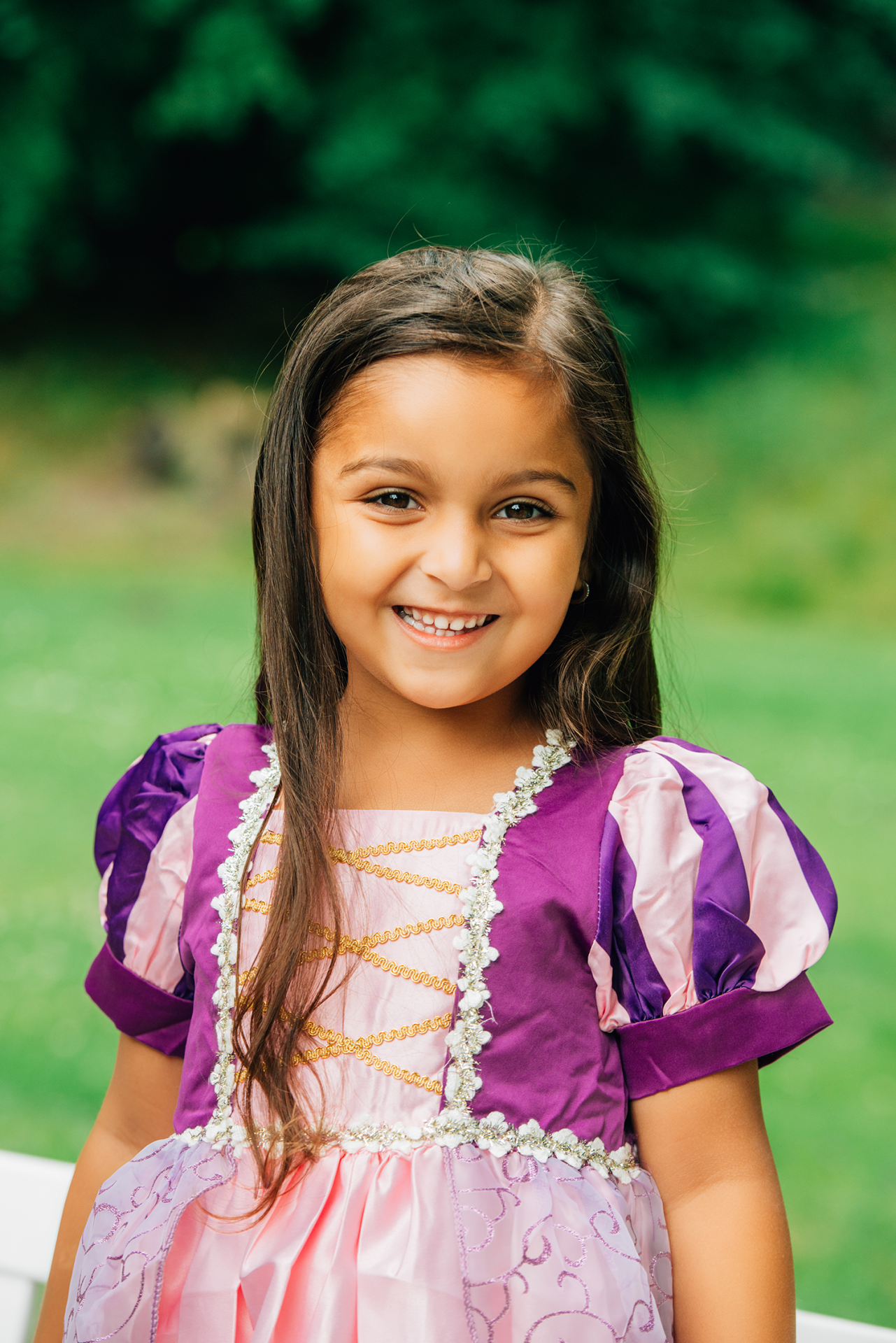 Rapunzel + Belle jurk + haarband + toverstaf/kroon - Afbeelding 12