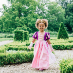 Rapunzel + Belle jurk + haarband + toverstaf/kroon