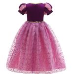 Rapunzel + Belle jurk + haarband + toverstaf/kroon