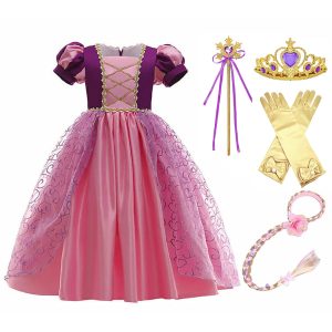 Rapunzel prinsessenjurk-Haarband-Toverstaf/Kroon