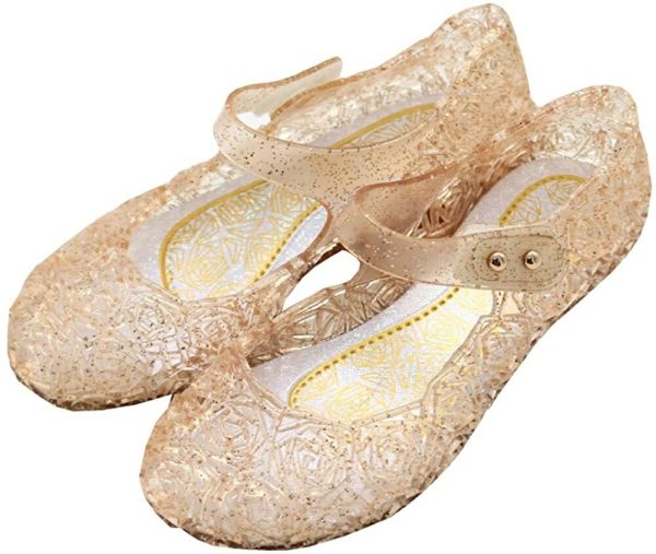 Doornroosje roze prinsessenjurk - verkleedjurk + Kroon + Toverstaf + Roze Prinsessenhandschoenen - Afbeelding 23