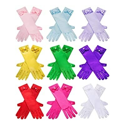Prinsessen lange elleboog handschoenen