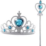 Prinsessen speelgoed-tiara-toverstaf-lange roze handschoenen