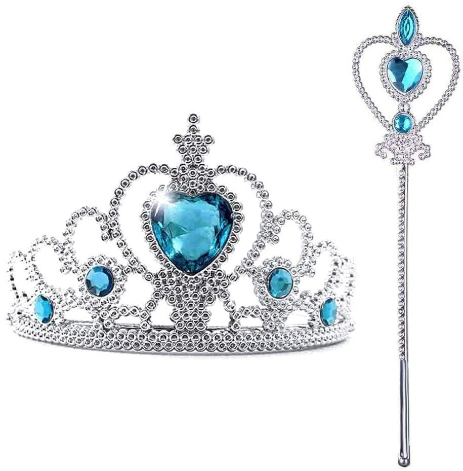 Prinsessen speelgoed-tiara-toverstaf-lange roze handschoenen - Afbeelding 8