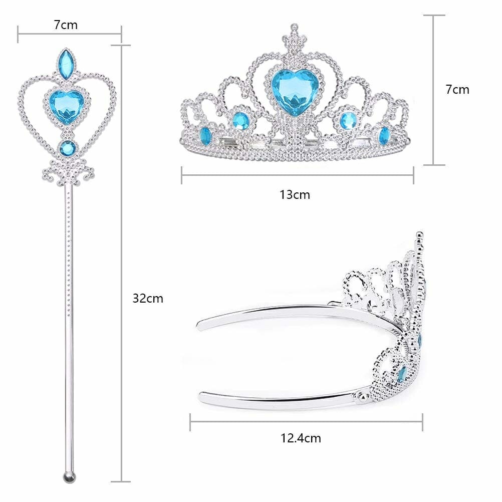 Prinsessen speelgoed-tiara-toverstaf-lange roze handschoenen - Afbeelding 9